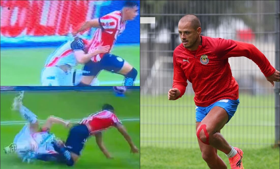 Javier Hernández reaccionó ante la jugada polémica del Clásico Tapatío. FOTO: Captura / @ch14_
