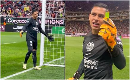 VIDEO: Malagón se molesta con la afición de Chivas tras arrojarle un encendedor en pleno partido