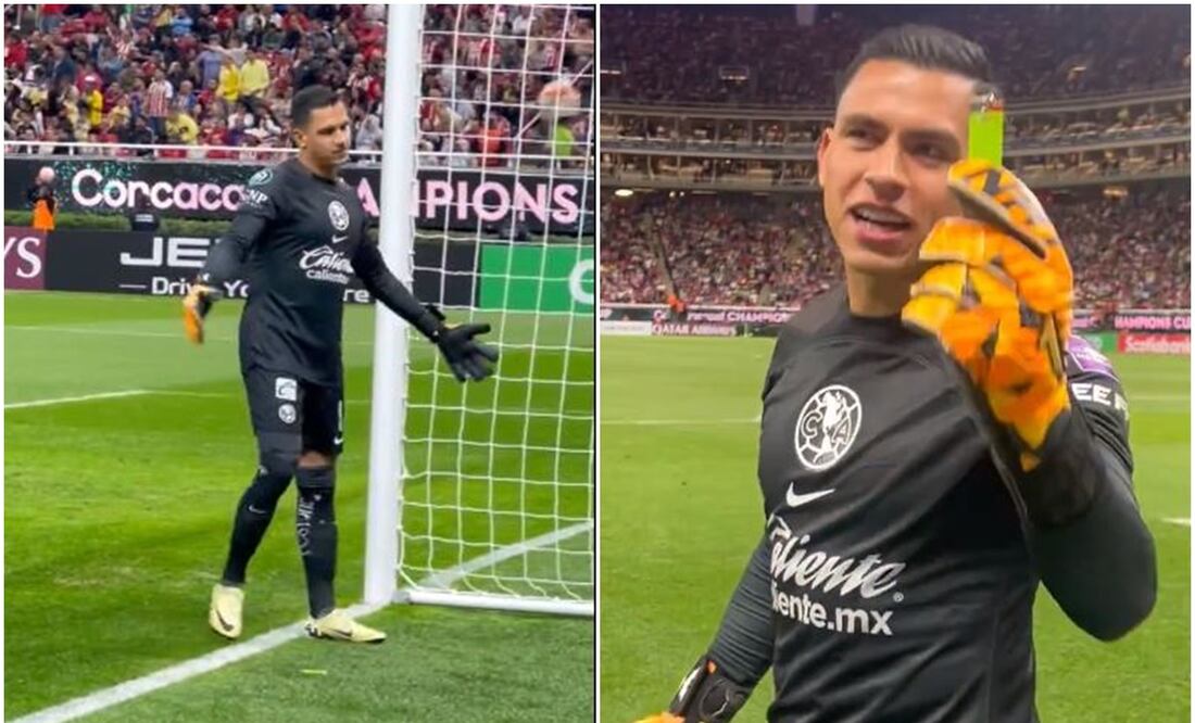 Afición de Chivas arrojó un encendedor a Ángel Malagón de América - Foto: Especial