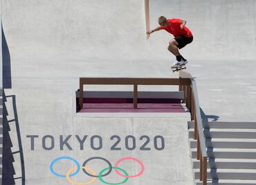 Video del Skater que se golpea en la ingle en competencia de Tokio 2020