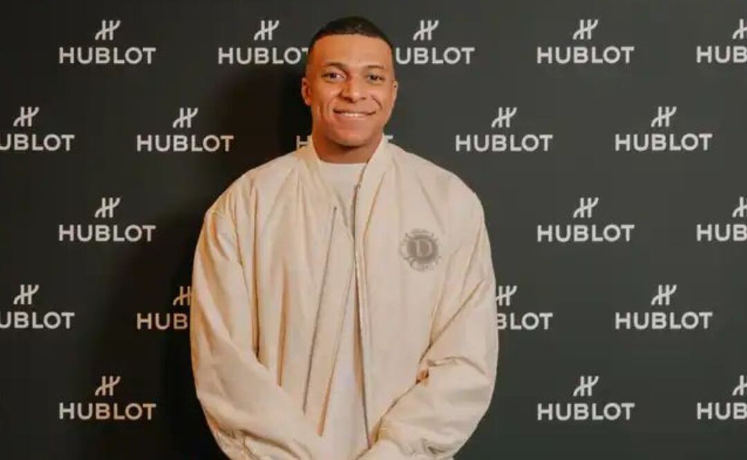 Este es el espectacular nuevo reloj de Mbappé. Fuente: Hublot.