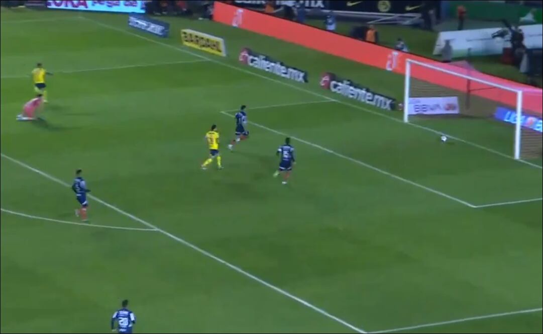 Brian Rodríguez no desaprovechó el regalo y puso el 1-0. FOTO: Captura