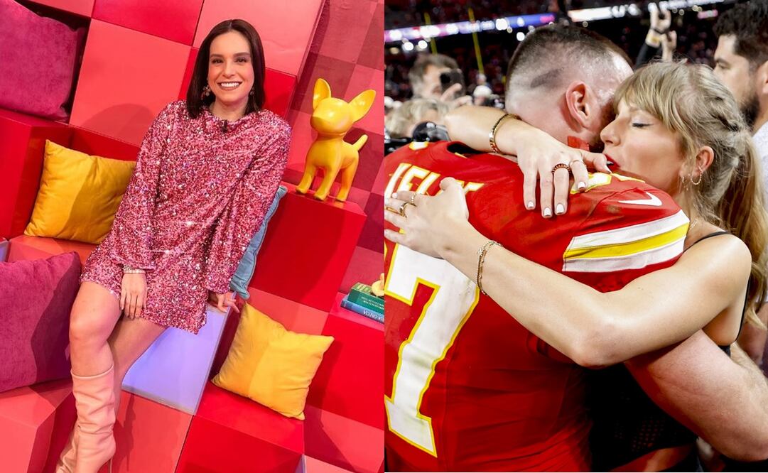 Tania Rincón, Travis Kelce y Taylor Swift - Fotos: Instagram/ EFE