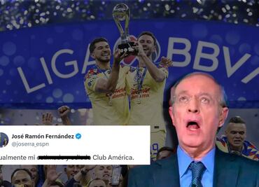 América se puso fraternal con José Ramón Fernández por ser 14 de febrero y el periodista respondió contundente