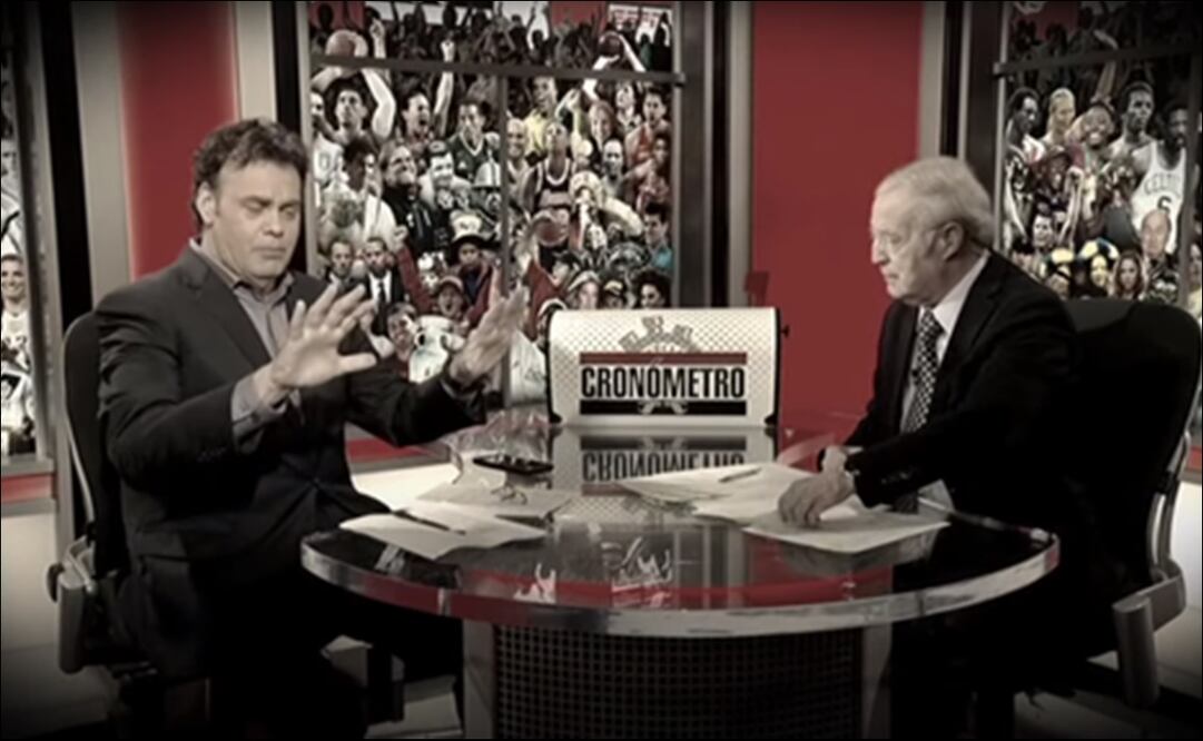 José Ramón Fernández se despidió de David Faitelson / Foto: Captura de pantalla