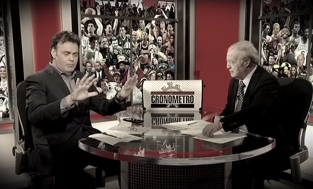 José Ramón Fernández se despidió de David Faitelson / Foto: Captura de pantalla