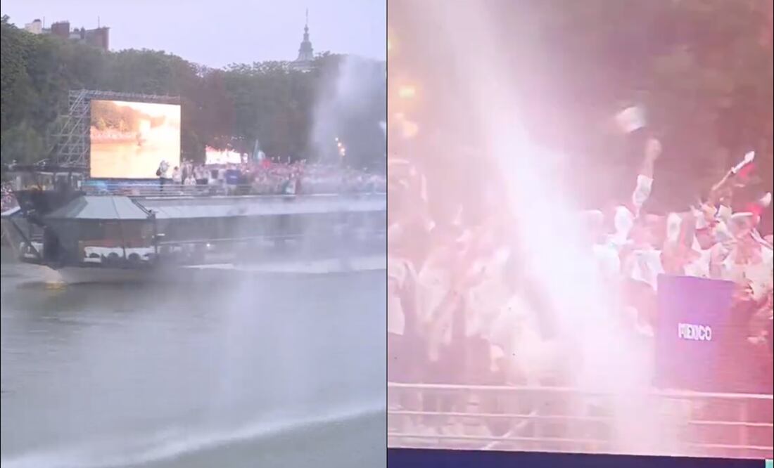 Así se vio el paso de la delegación mexicana por las pantallas de TV durante la inauguración de Paris 2024: FOTO: Capturas