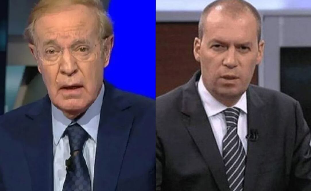 José Ramón Fernández espantado en ESPN y André Marín enojado en Fox Sports / FOTOS: Capturas