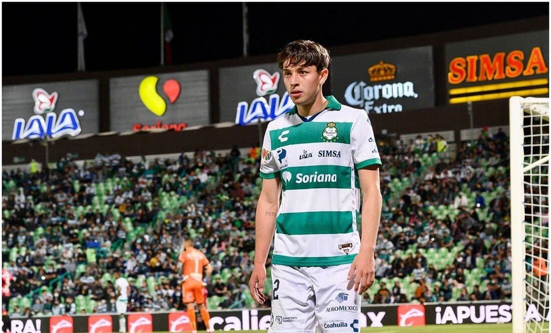Jordan Carrillo con Santos Laguna / FOTO: Instagram @jordancarrillo10