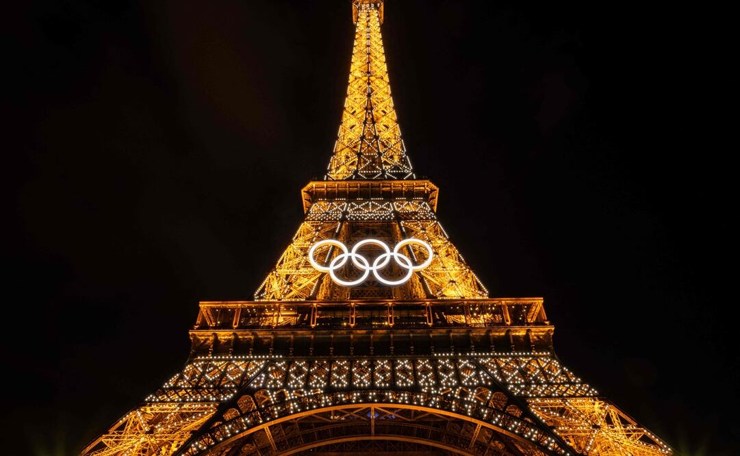 Torre Eiffel, a días de que inicien los Juegos Olímpicos en París, Francia - Foto: AFP