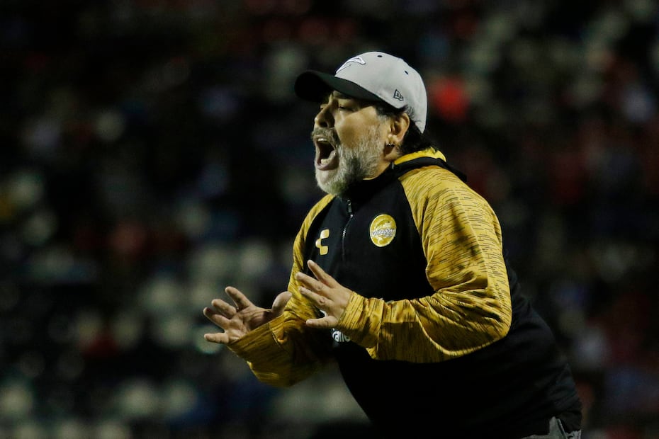 Diego Armando Maradona dirigió a los Dorados de Sinaloa de la Segunda División de México / FOTO: Imago7