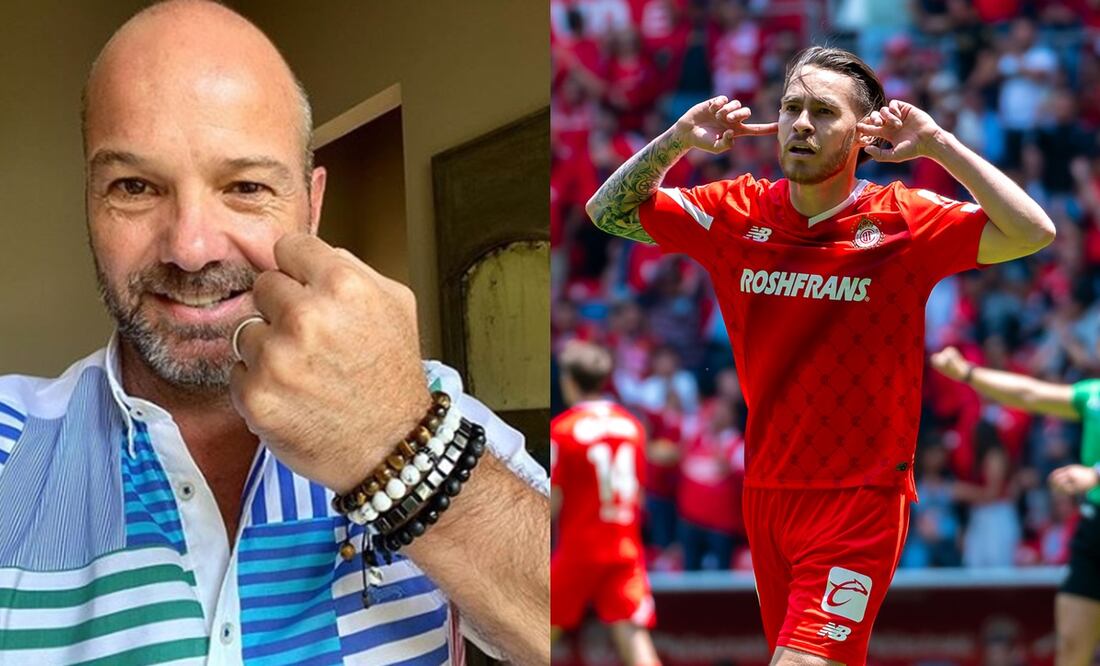 Luis García en un video y 'Canelo' Angulo con Toluca celebrando un gol / FOTOS: Captura e Imago7