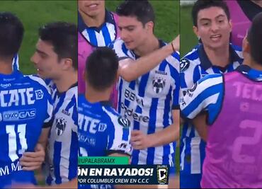 ¡Terminaron calientes! Maxi Meza y Stefan Medina se dieron manotazos tras la eliminación de Rayados
