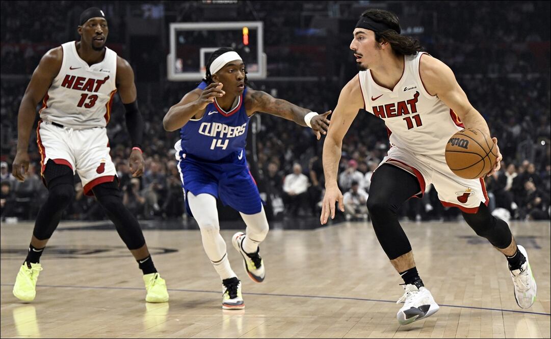 Jaime Jáquez Jr frente a Los Ángeles Clippers / Foto: AP