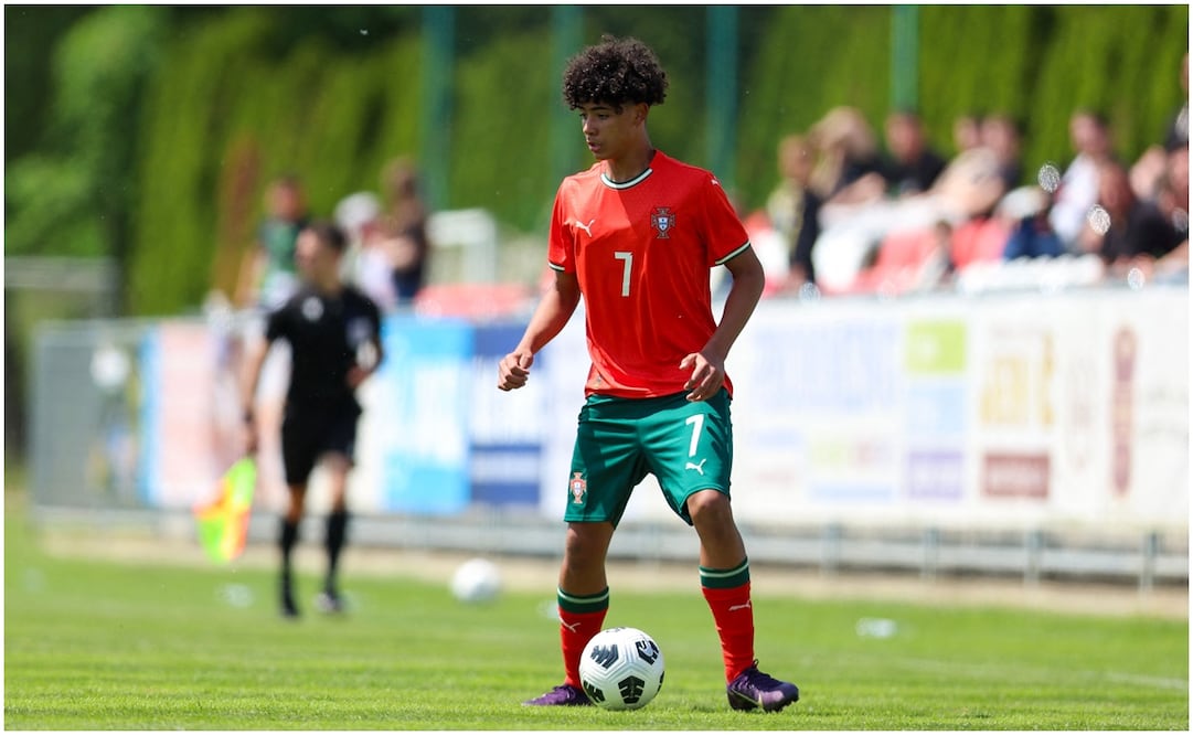 Cristiano Ronaldo Jr. con Portugal Foto: AFP