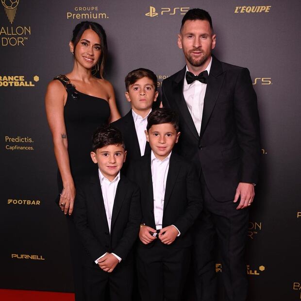Lionel Messi y su familia. Fuente: Instagram @leomessi