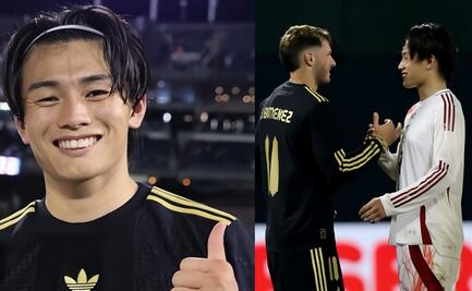 Futbolista japonés feliz de haber intercambiado camiseta con Santiago Giménez; coincidieron en el Feyenoord