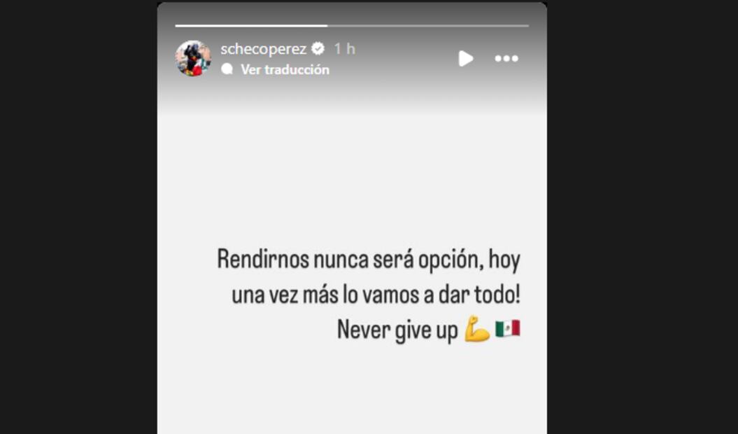 Para el Checo Pérez rendirse no es una opción.  Foto: Especial.