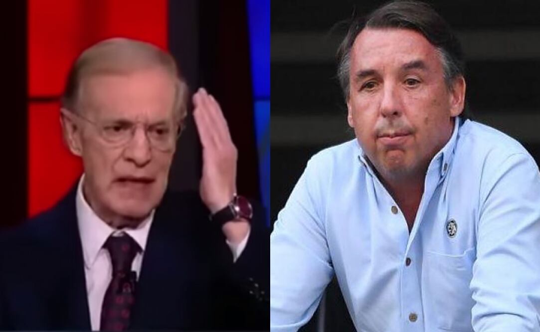 José Ramón Fernández en ESPN y Emilio Azcárraga en el Estadio Azteca / FOTO: Captura y Especial
