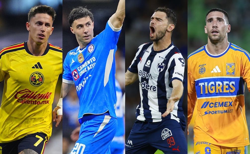 América, Cruz Azul, Monterrey y Tigres en la fase regular del torneo Apertura 2026 - Fotos: Imago7