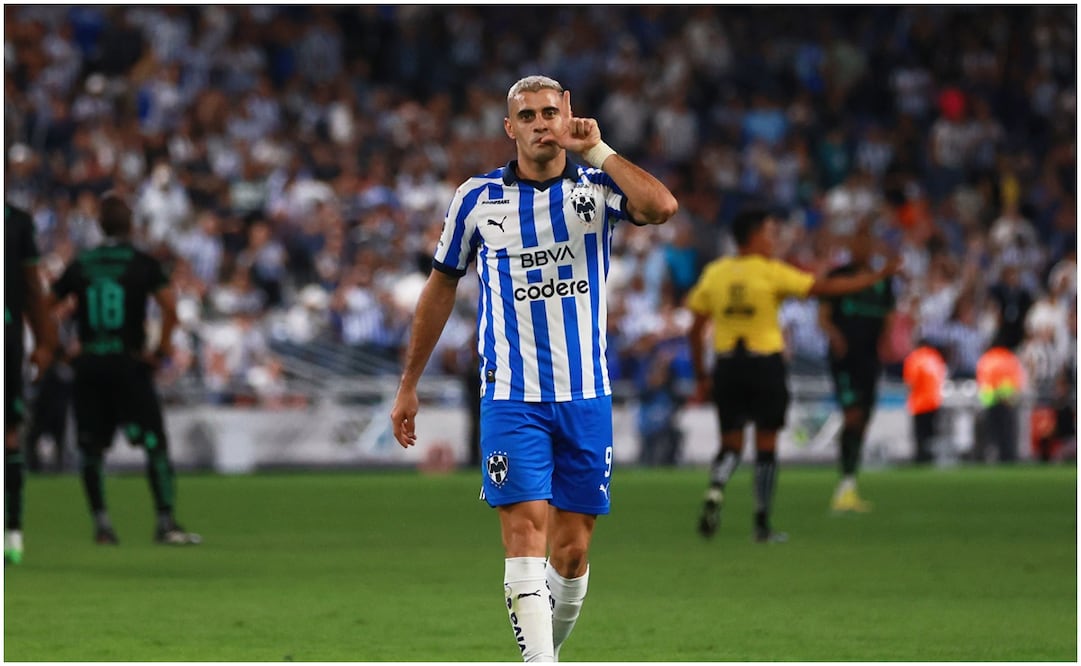 Germán Berterame festejando su anotación ante Santos / FOTO: Imago7