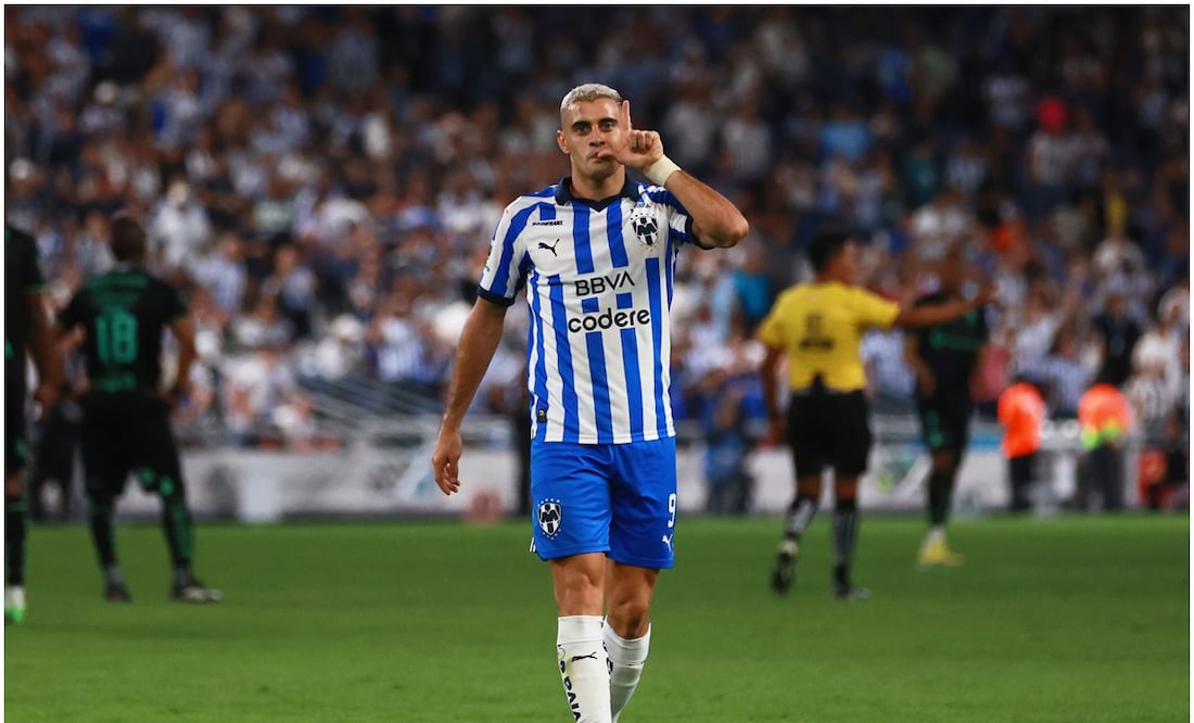 Germán Berterame festejando su anotación ante Santos / FOTO: Imago7