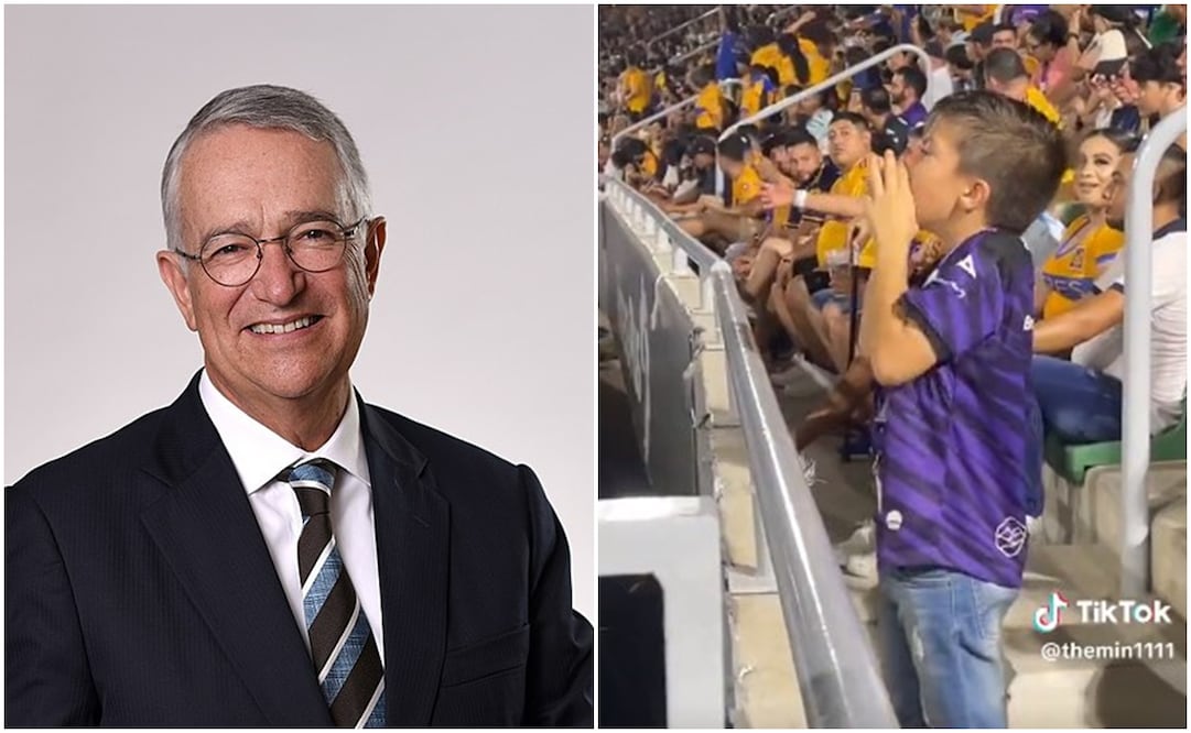 Ricardo Salinas Pliego y el pequeño aficionado de Mazatlán - Ricardo Salinas / Especial