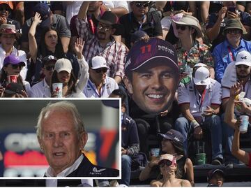 Mexicanos hicieron pagar a Helmut Marko y le gritaron en la cara '¡Checo!, ¡Checo!'