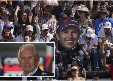 Mexicanos hicieron pagar a Helmut Marko y le gritaron en la cara '¡Checo!, ¡Checo!'