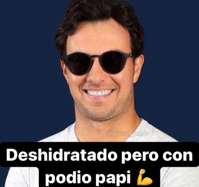 Los 10 mejores memes que celebran el tercer lugar del “Checo” Pérez en el GP de EU