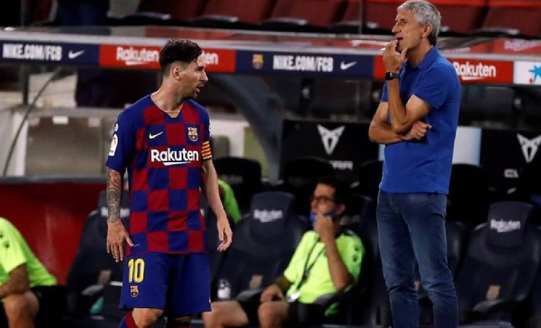 Quique Setién, entrenador de la humillación del Barcelona ante Bayern Múnich (8-2), suena para llegar al banquillo de las Chivas. Foto: EFE