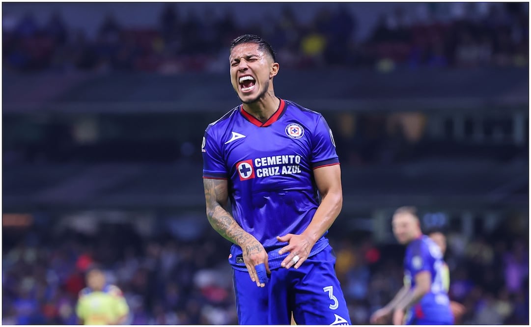 Carlos Salcedo con Cruz Azul ante América / FOTO: Imago7