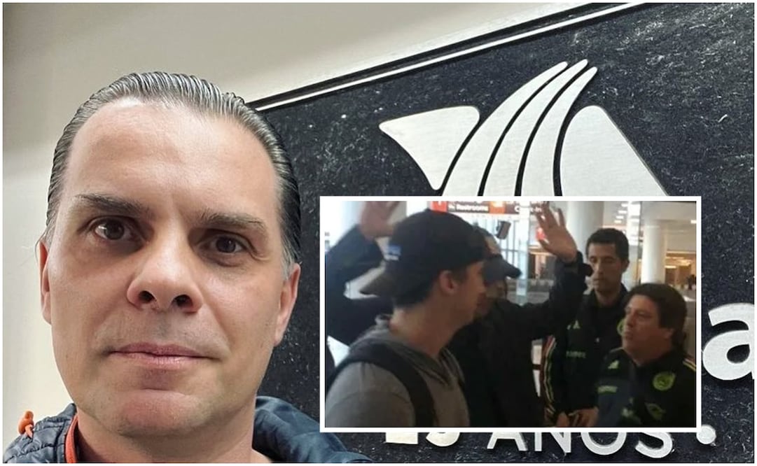 Christian Martinoli en las instalaciones de TV Azteca y pelea con Herrera / FOTOS: Instagram @cmartinolimx y captura