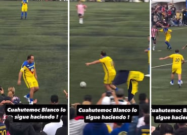Cuauhtémoc Blanco brilló en juego de leyendas del América contra las de Chivas