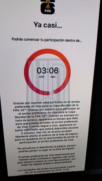 Este es parte del proceso para inscribirte al sorteo preferente de boletos para el Mundial 2026. FOTO: Daniel Blumrosen Juárez