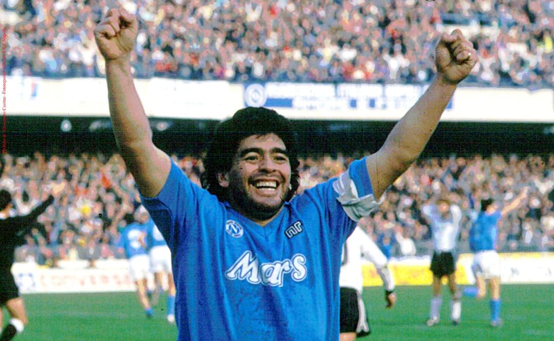 Diego Maradona. Fuente: Twitter @sscnapoliES