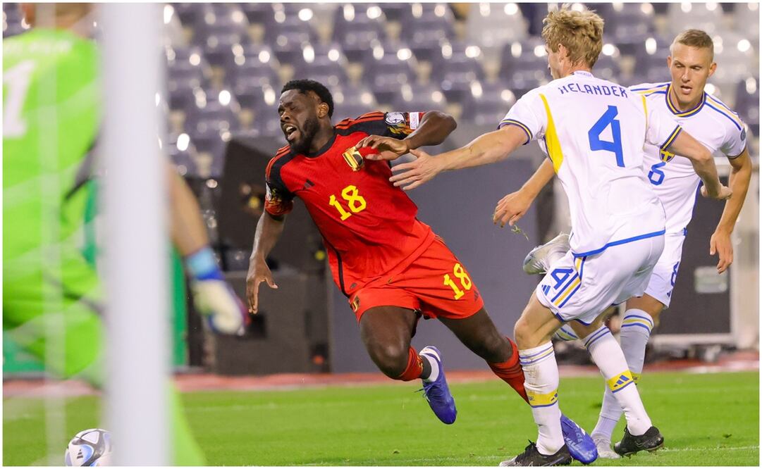 Bélgica y Suecia se enfrentaban en las Eliminatorias de la Euro 2024 - EFE