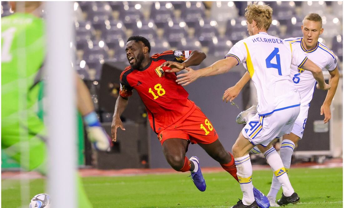 Bélgica y Suecia se enfrentaban en las Eliminatorias de la Euro 2024 - EFE