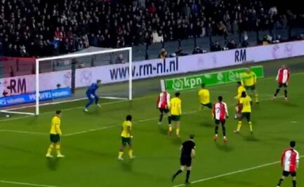 Santiago Giménez realizó un golazo en el empate del Feyenoord contra Fortuna Sittard
