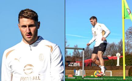 Santi Giménez tuvo su primer entrenamiento como nuevo jugador del AC Milan