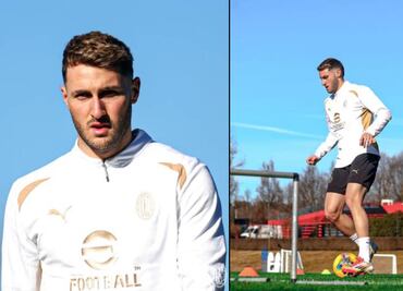 Santi Giménez tuvo su primer entrenamiento como nuevo jugador del AC Milan