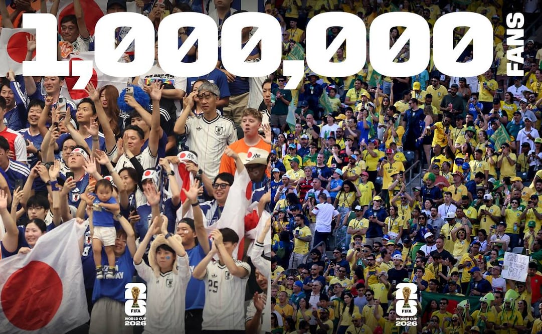 El Mundial 2026 alcanzó el millón de espectadores en cinco días de actividades. FOTO: @fifa