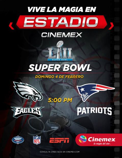 Tenemos pases para que disfrutes del Super Bowl en el cine