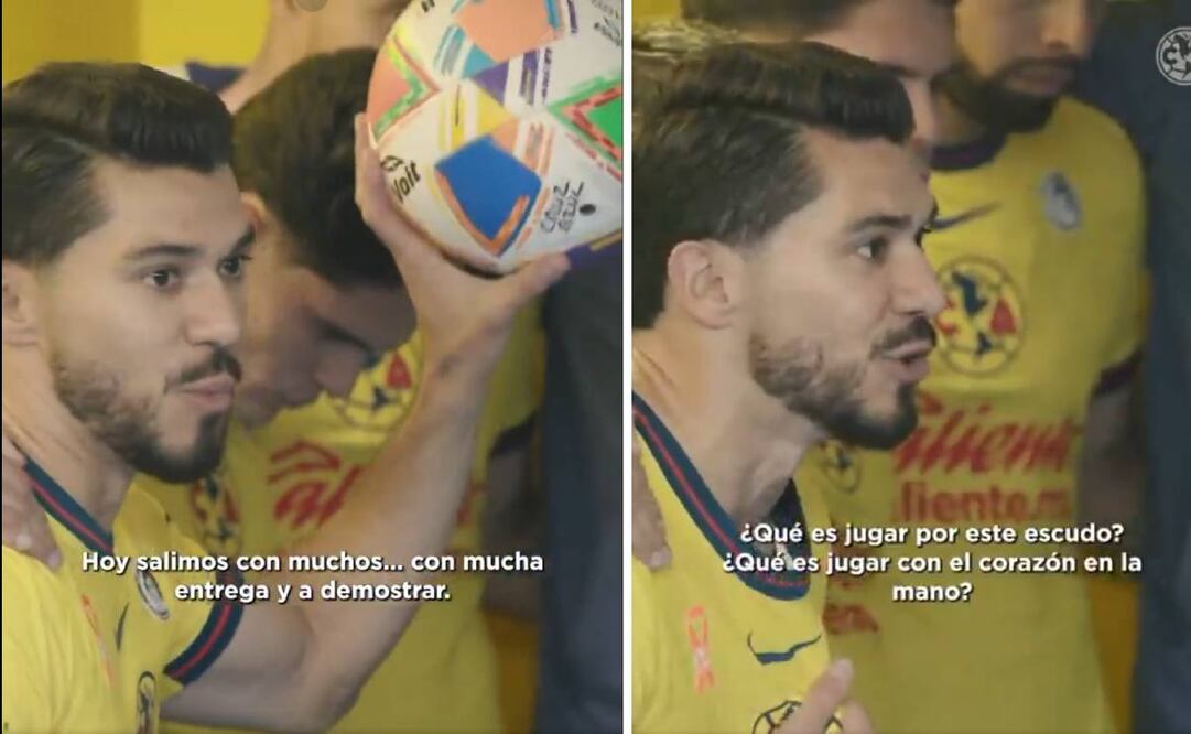 Henry Martín arengó a su compañeros para salir a buscar la remontada ante Cruz Azul. Foto: Especial