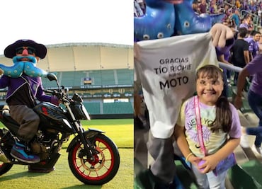 Ricardo Salinas Pliego le regaló una moto a una pequeña aficionada del Mazatlán