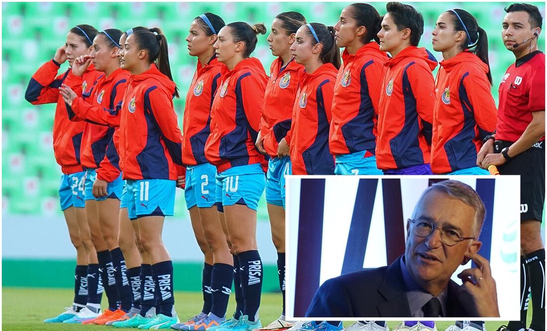 Chivas Femenil ante Santos Femenil antes del encuentro y Ricardo Salinas / FOTOS; Imago7 y Especial