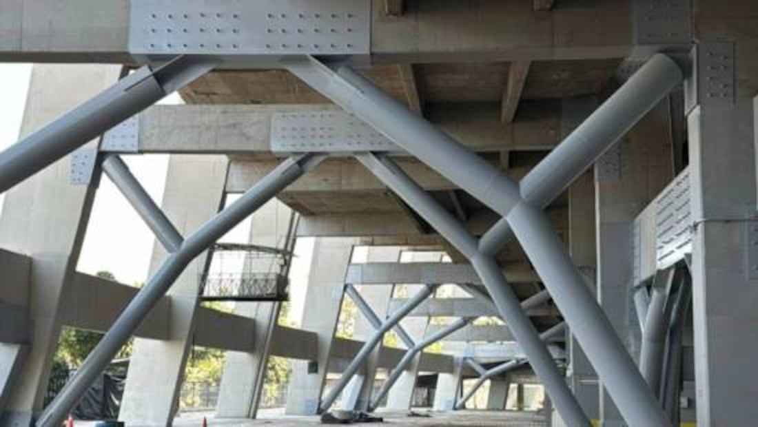 Esta es la nueva estructura que se colocó en el Estadio Azteca. Foto: Especial