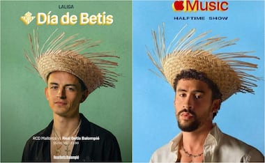 FOTO: ESPECIAL- Álvaro Fidalgo luce un look al estilo Bad Bunny con el Real Betis