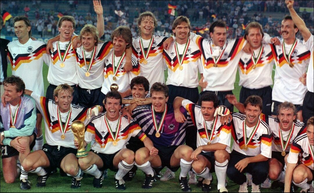 La selección alemana, campeona en el Mundial de Italia 1990. FOTO: Especial