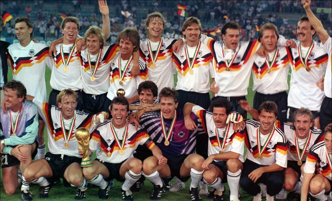 La selección alemana, campeona en el Mundial de Italia 1990. FOTO: Especial